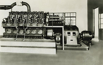 大和紡績納入の発電用エンジンS6N型300KVA