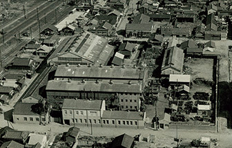 1955（昭和30）年頃の大明石工場の航空写真